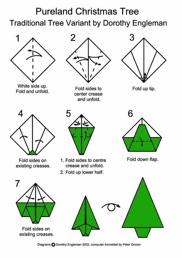 How To Make An Origami Christmas Tree Pictures Wallpapers